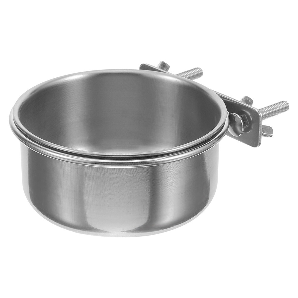 Food Storage Non Toxic - Robuster Edelstahl-Futterbehälter für Papageien mit Klemmbefestigung