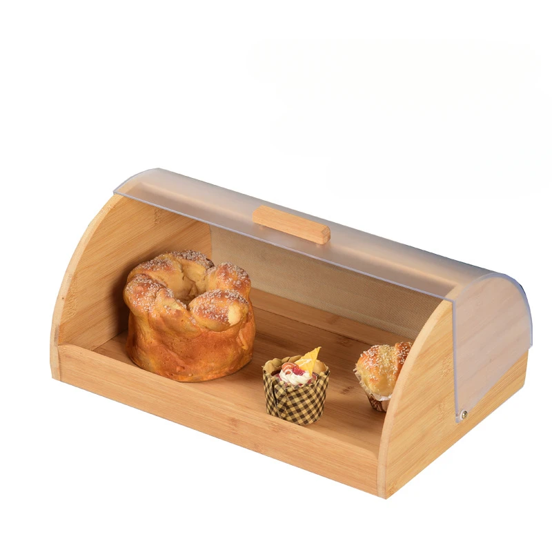 Bread Box Bamboo - Brotkasten aus Bambus mit transparentem Acryldeckel,