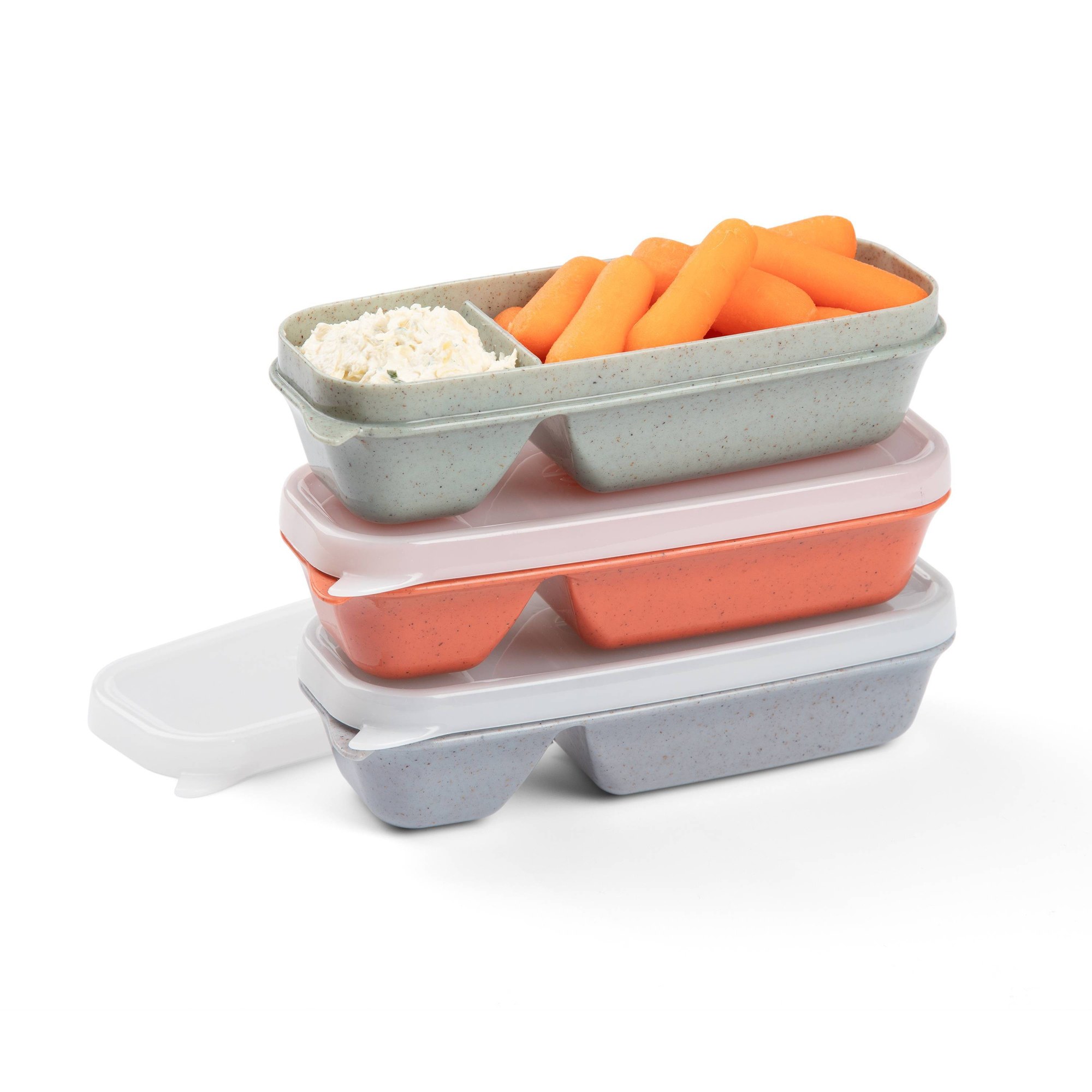 Food Storage Prep Containers - Auslaufsicherer Snack- und Dip-Aufbewahrungsbehälter mit Sicherheitsverschlussdeckel