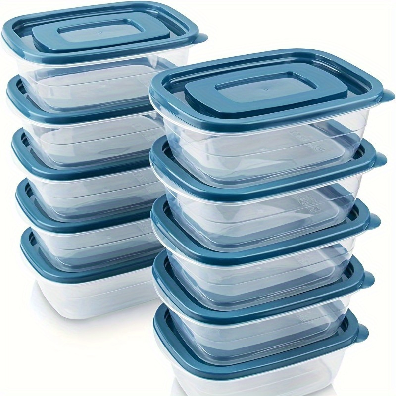 Set Food Storage - Ein Set aus 6 transparenten, stapelbaren