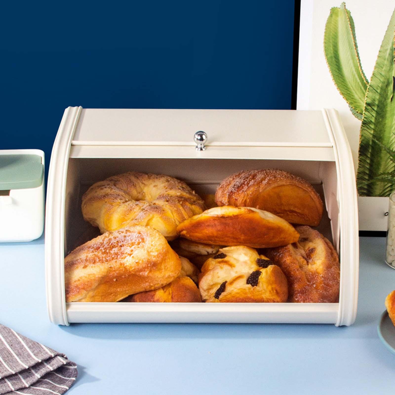 Bread Box Bamboo - Mehrzweck-Aufbewahrungsbehälter Küchenutensilien-Aufbewahrungsbox für Farmhaus-Arbeitsplatte und Vorratskammer