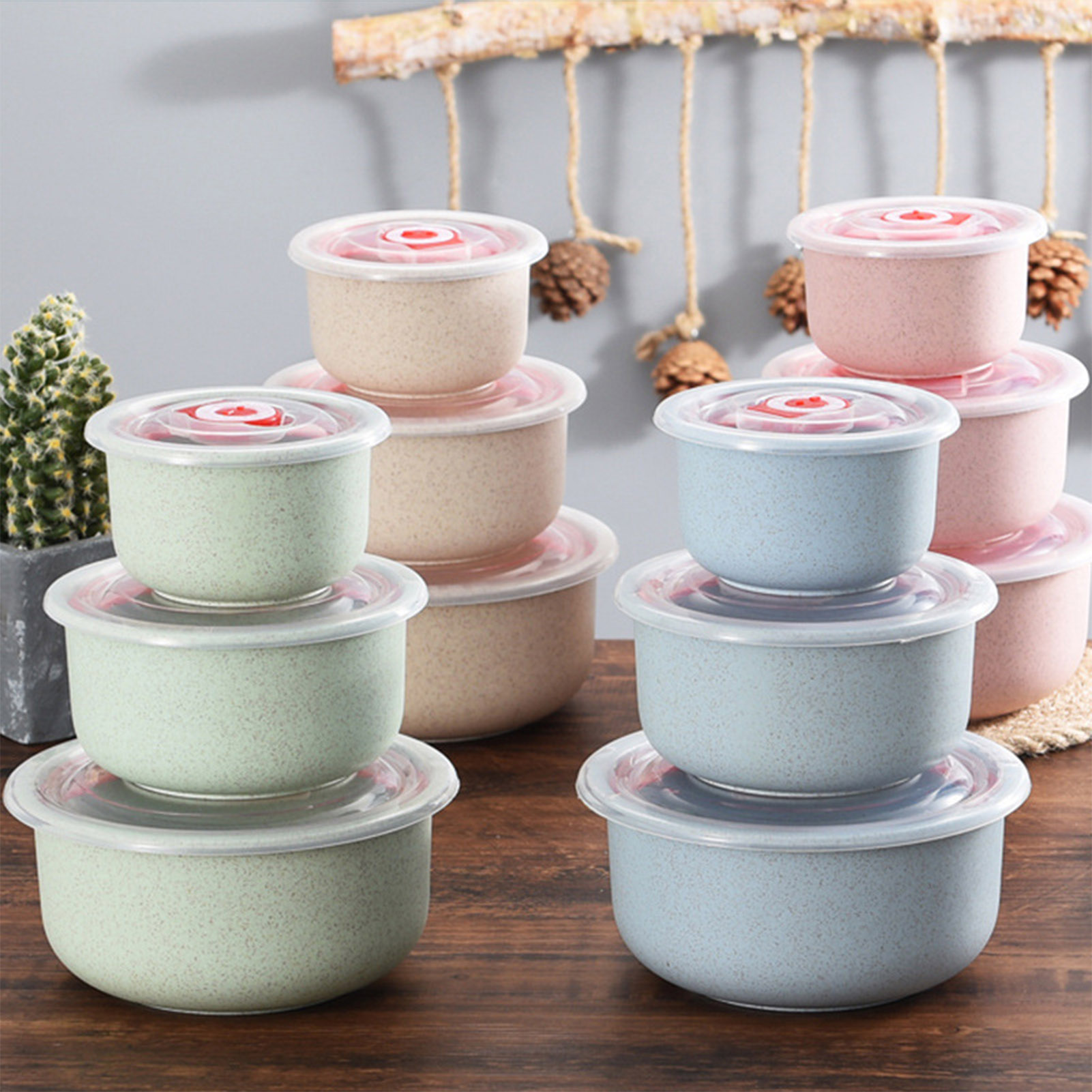 Food Storage Prep Containers - 3 Stück Lebensmittel-Aufbewahrungsbehälter, Bento-Box, leichte Lebensmittel-Aufbewahrungsbehälter