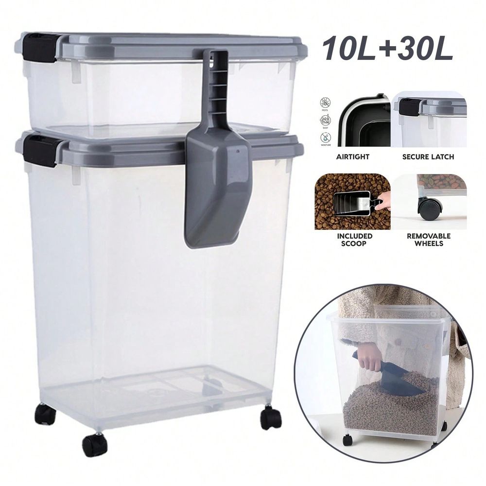 Food Storage With Scoop - Lebensmittelbehälter, 30 Pfund 11 Pfund Kombi,