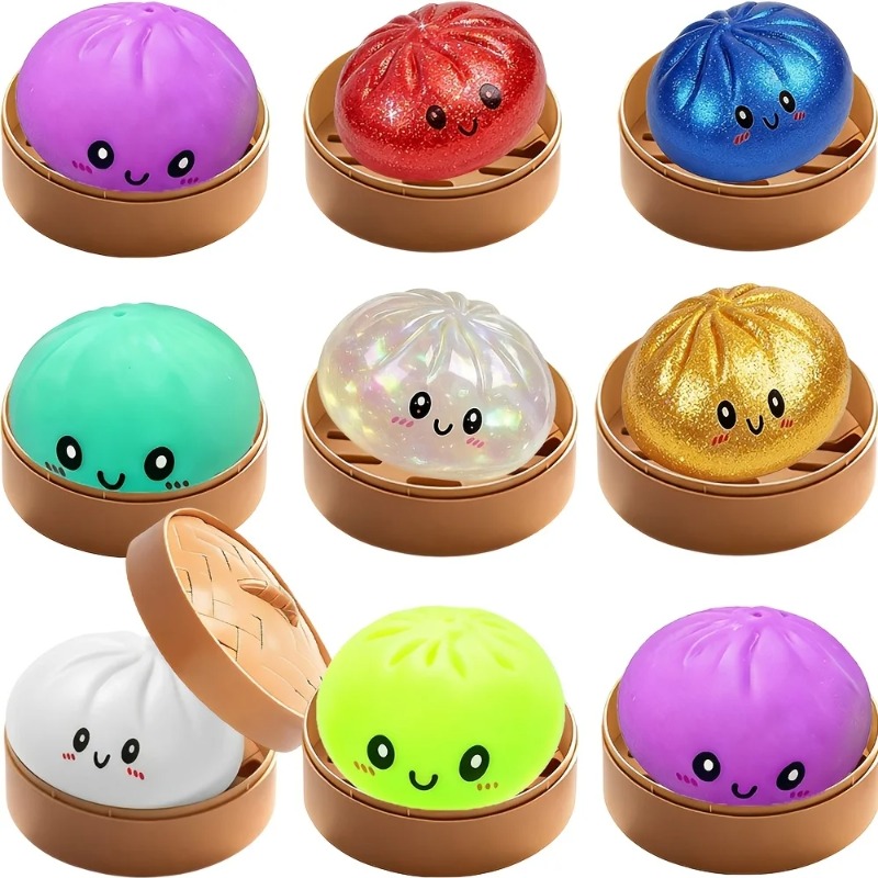 Bread Box Bamboo - Simulierter Knödel-Squishy: Weicher, elastischer Stressball mit