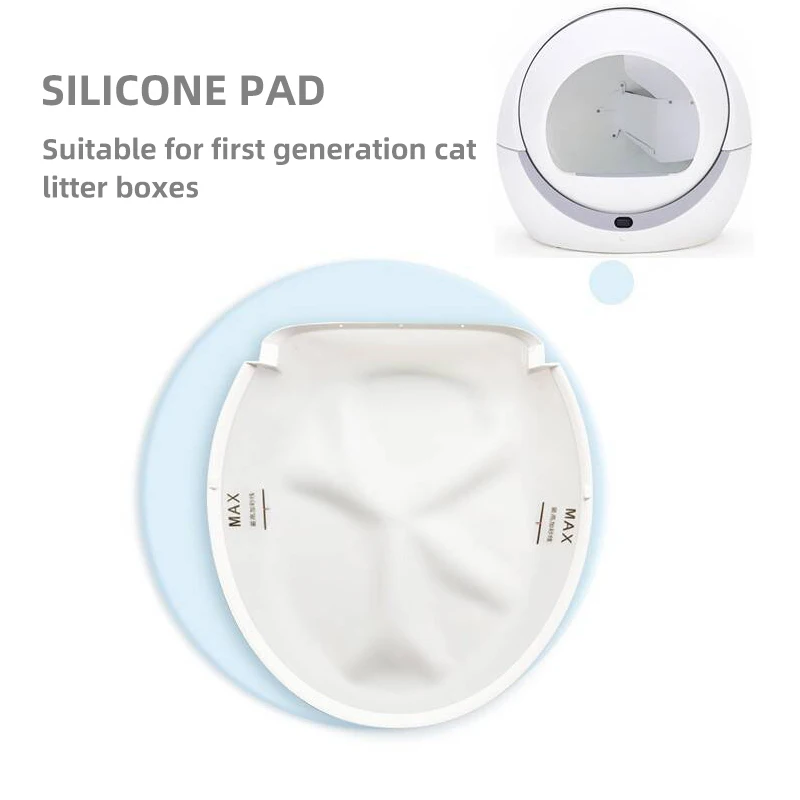 Food Storage With Scoop - PETREE Smart Toilettenbox, Silikon-Pad, austauschbare Basis,