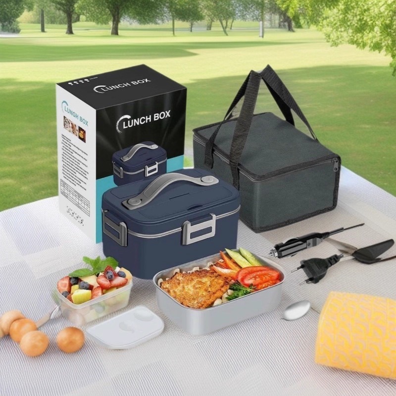 Portable Food Warmer - 100W Elektrische Lunchbox 1,8L Beheizter Lebensmittelbehälter