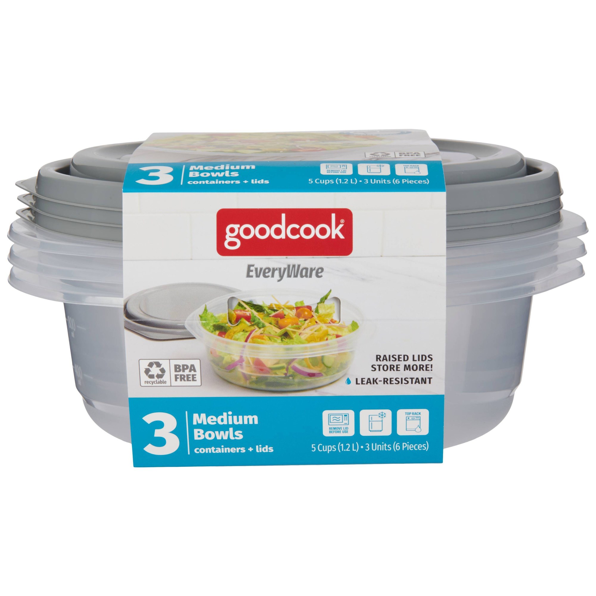 6 Stück runde 5-Cup-Lebensmitt – Food Storage Prep Containers Bewertung und Preis