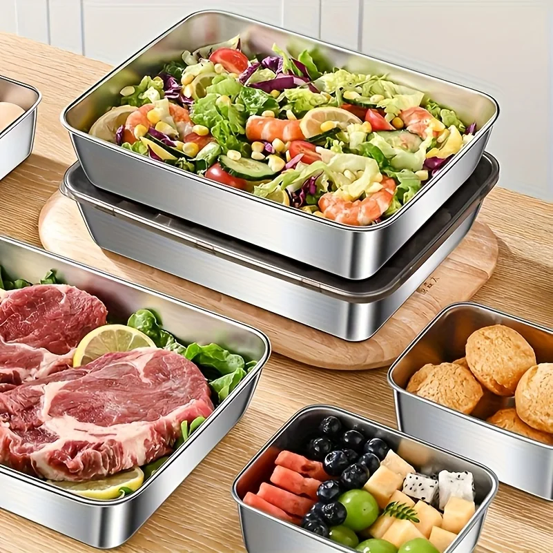5-teiliges Edelstahl-Lebensmit – Set Food Storage Bewertung und Preis