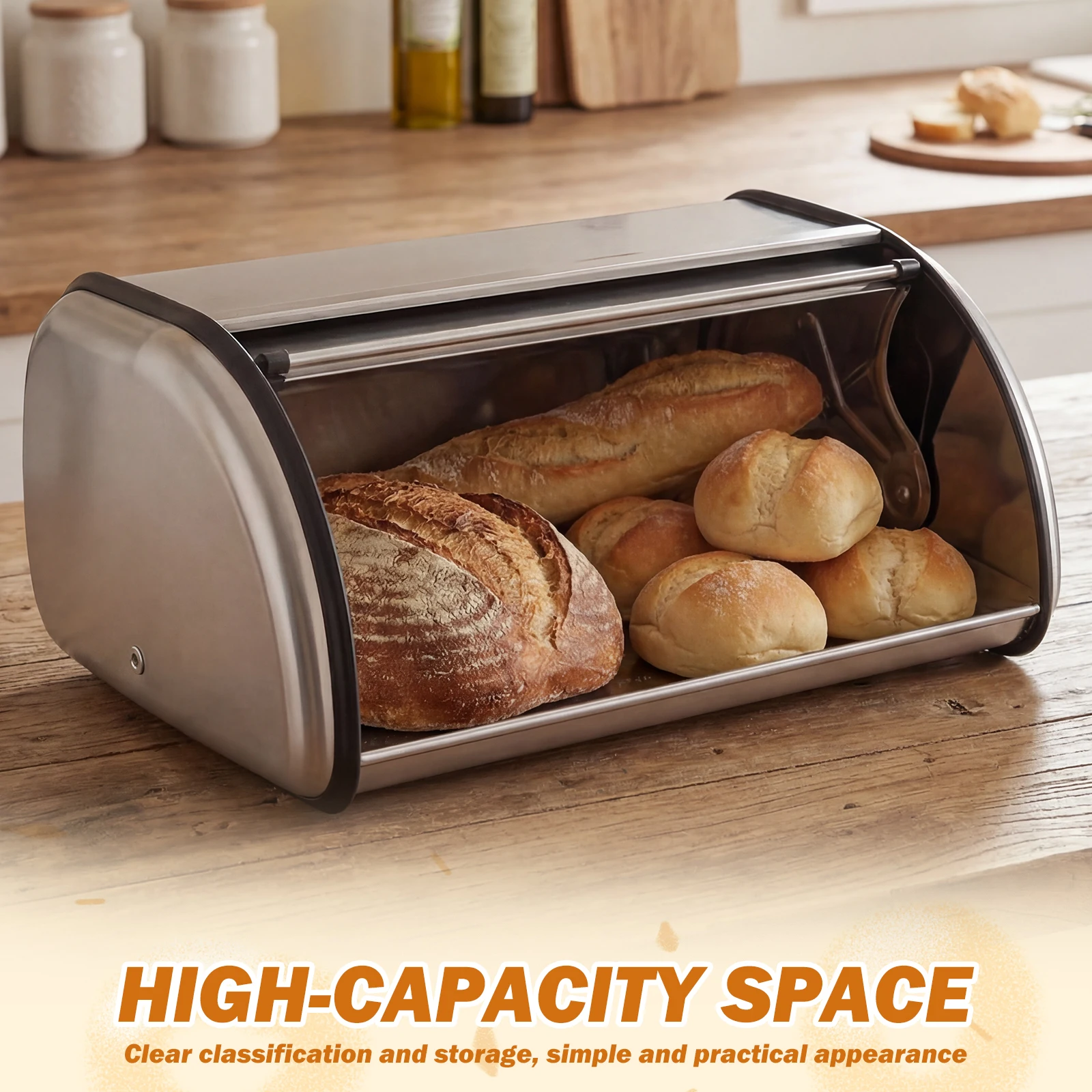Brotkasten aus Edelstahl, Brot – Bread Box Bamboo Bewertung und Preis