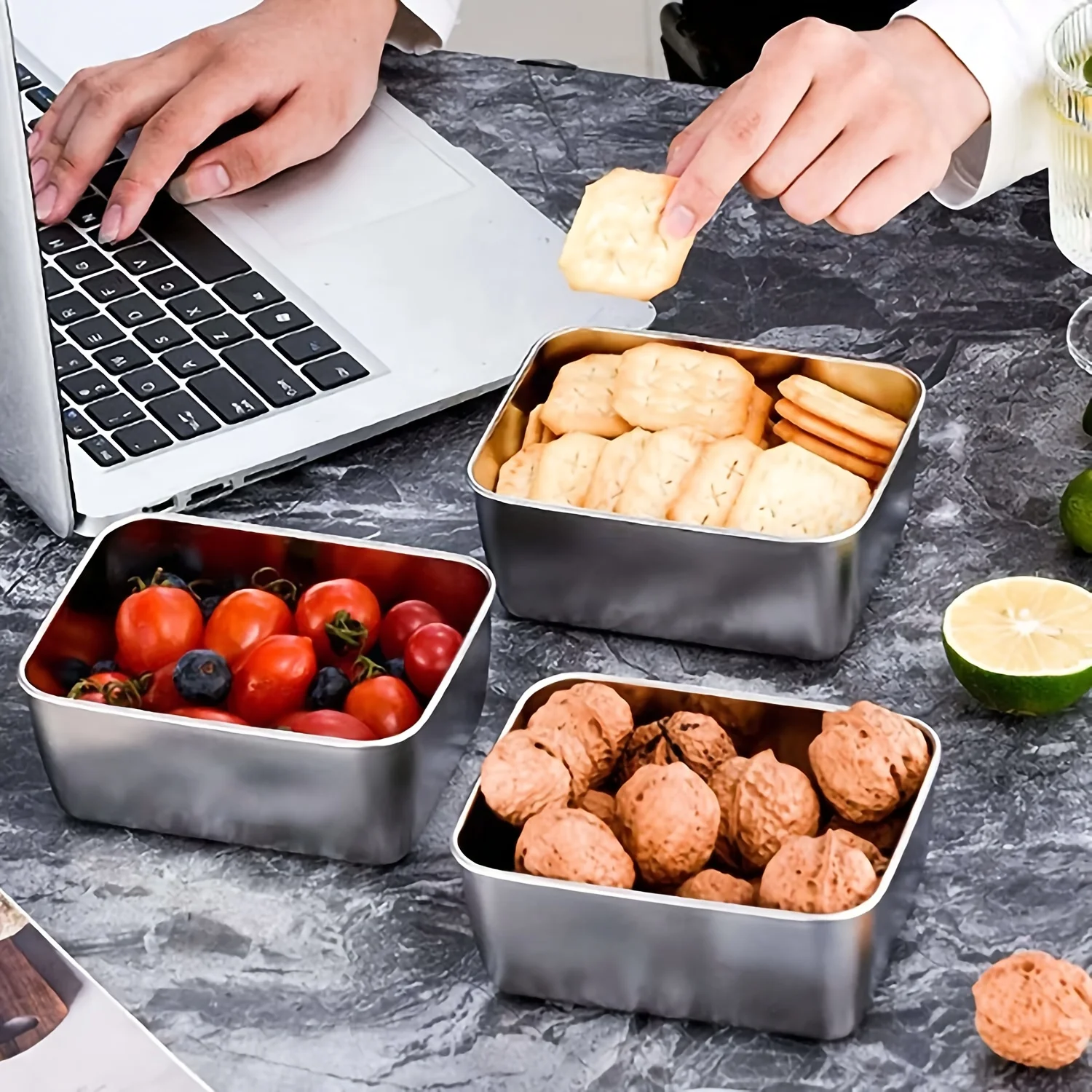 Edelstahl-Lebensmittelbehälter – Set Food Storage Bewertung und Preis