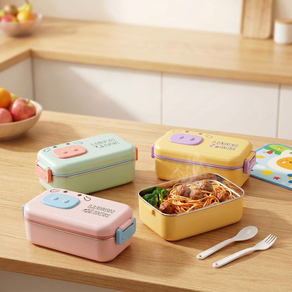 304 Edelstahl Bento-Box Auslau – Food Storage With Scoop Bewertung und Preis