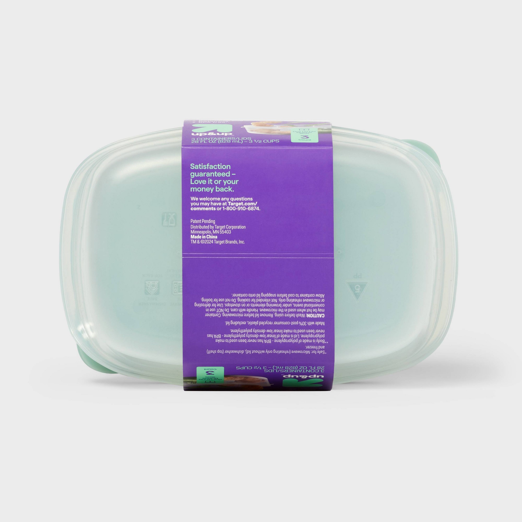 3-teilige durchsichtige Kunsts – Food Storage Prep Containers Bewertung und Preis