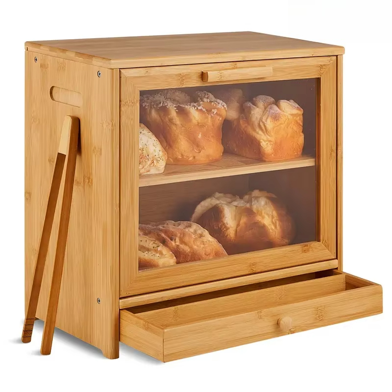 Bambus-Brotkasten 2-stöckig Ho – Bread Box Bamboo Bewertung und Preis