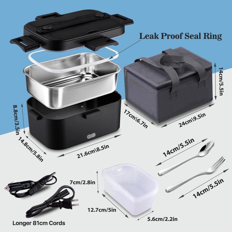 Elektrisch beheizte Lunchbox 1 – Portable Food Warmer Bewertung und Preis