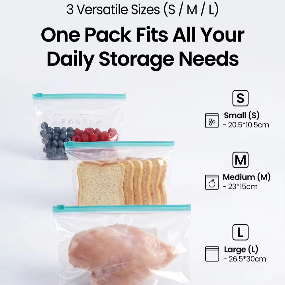 Reißverschluss Lebensmittelbeu – Food Storage Zip Lock Bags Bewertung und Preis