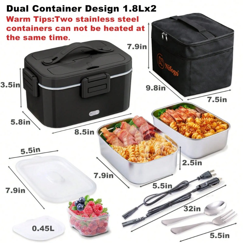 100W Elektrische Heizbare Lunc – Portable Food Warmer Bewertung und Preis