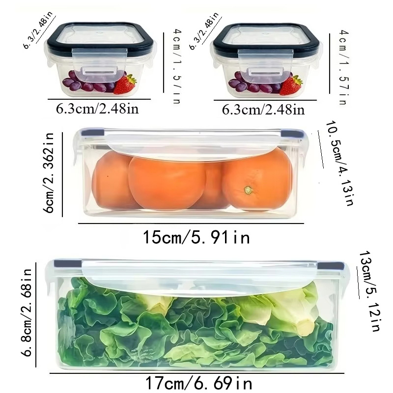 8-teiliges Set mit 4 Behältern – Set Food Storage Bewertung und Preis