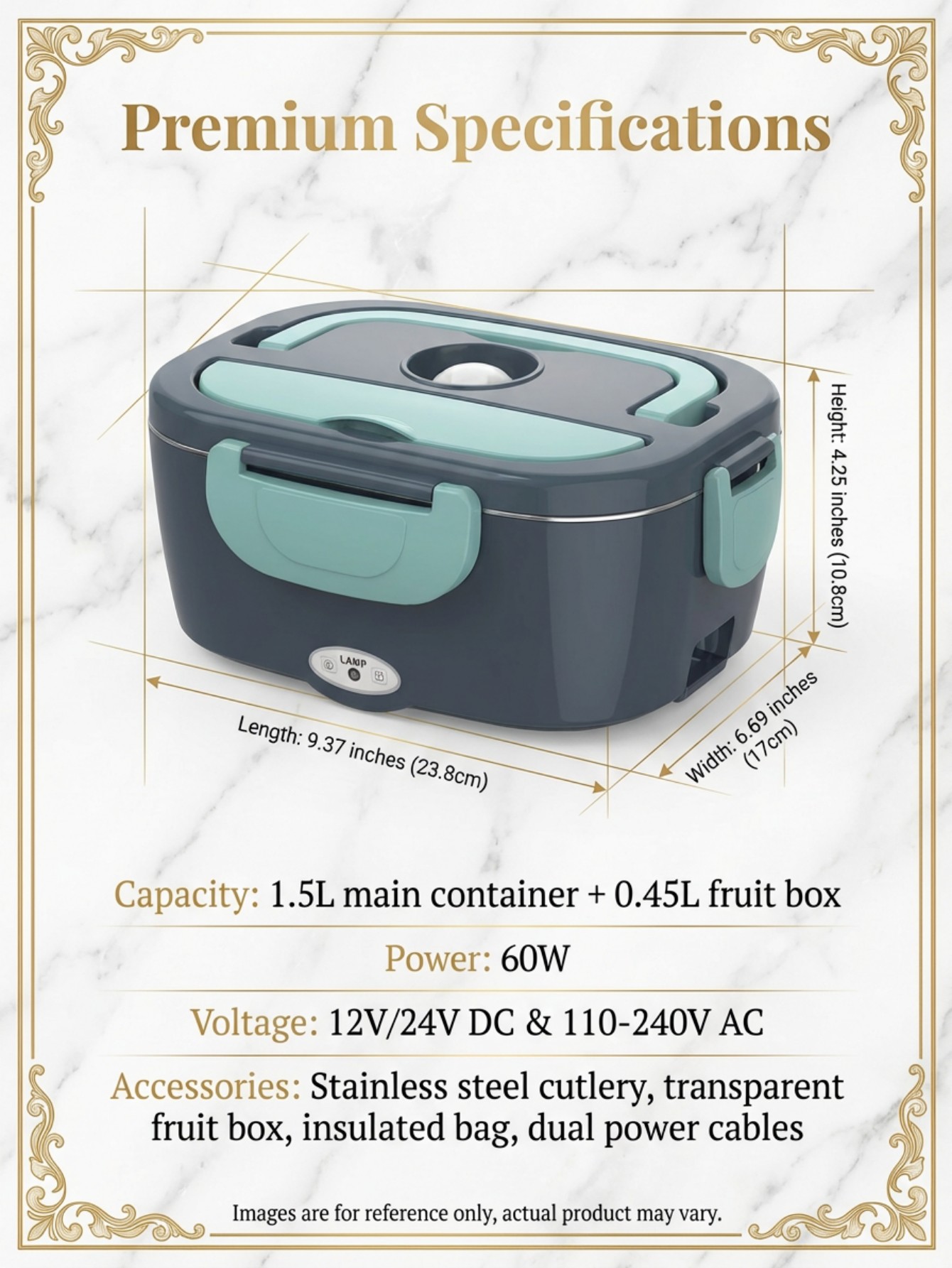 60W Elektrische Heizbare Lunch – Portable Food Warmer Bewertung und Preis
