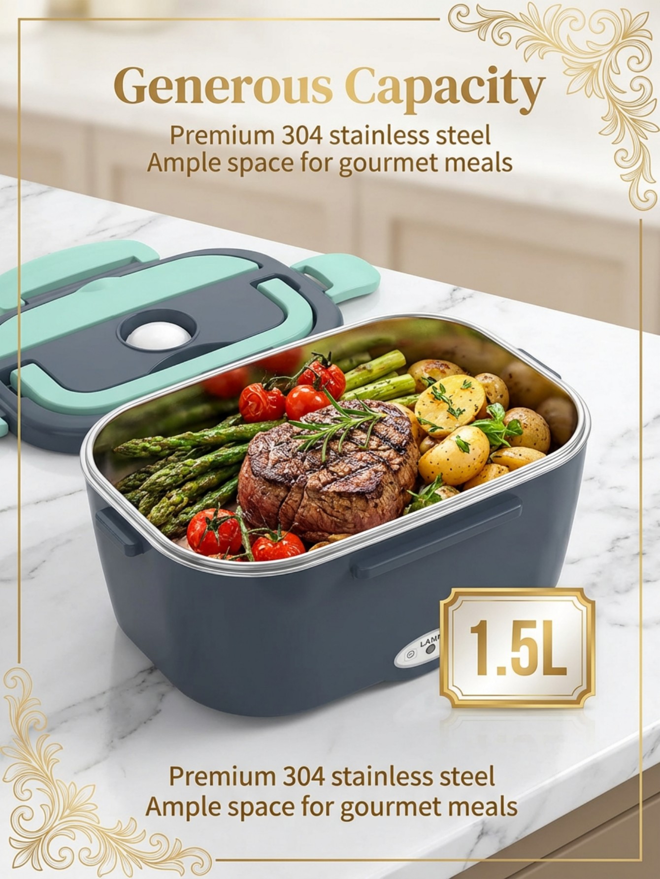 60W Elektrische Heizbare Lunch – Portable Food Warmer Bewertung und Preis