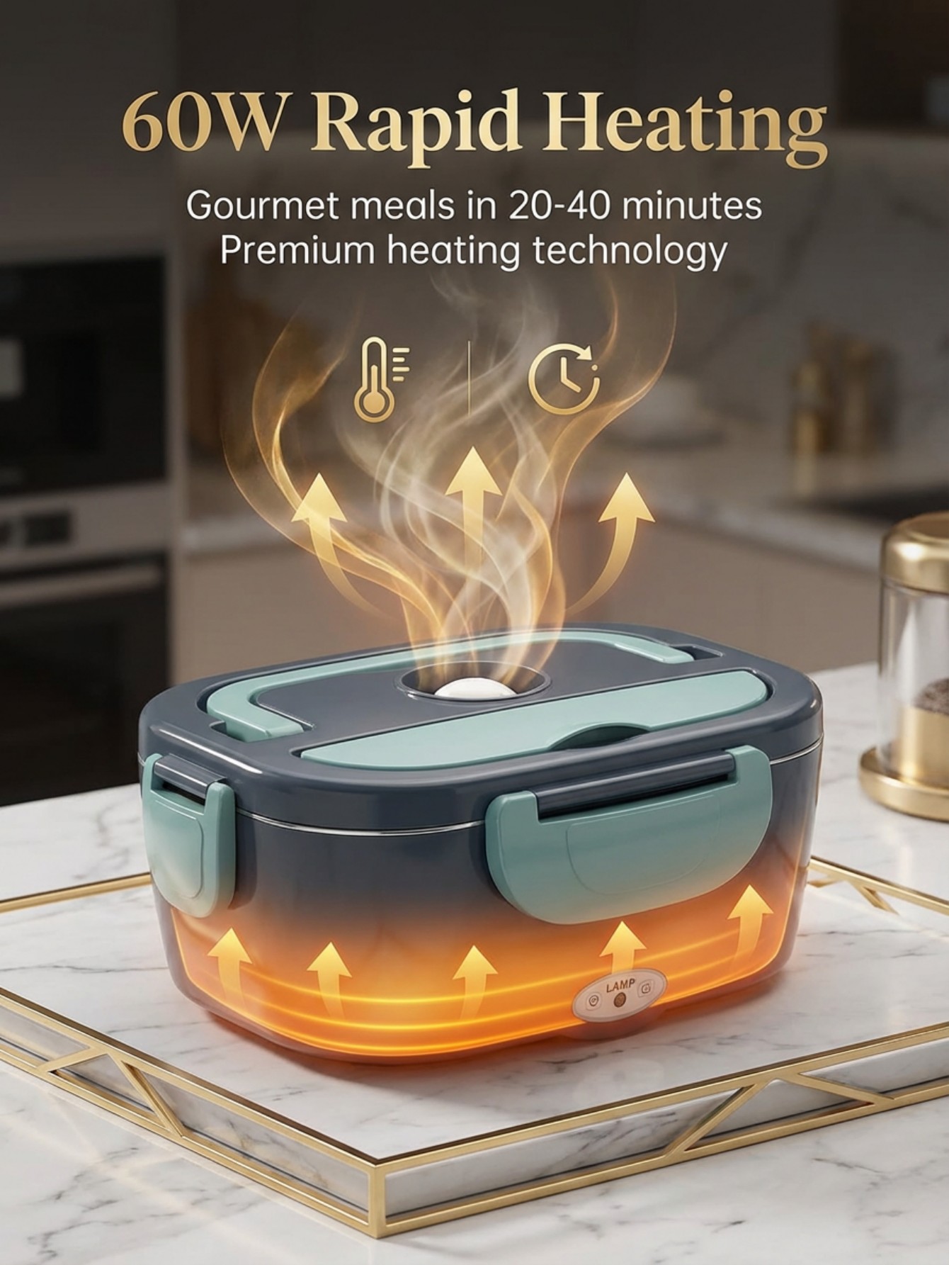 60W Elektrische Heizbare Lunch – Portable Food Warmer Bewertung und Preis