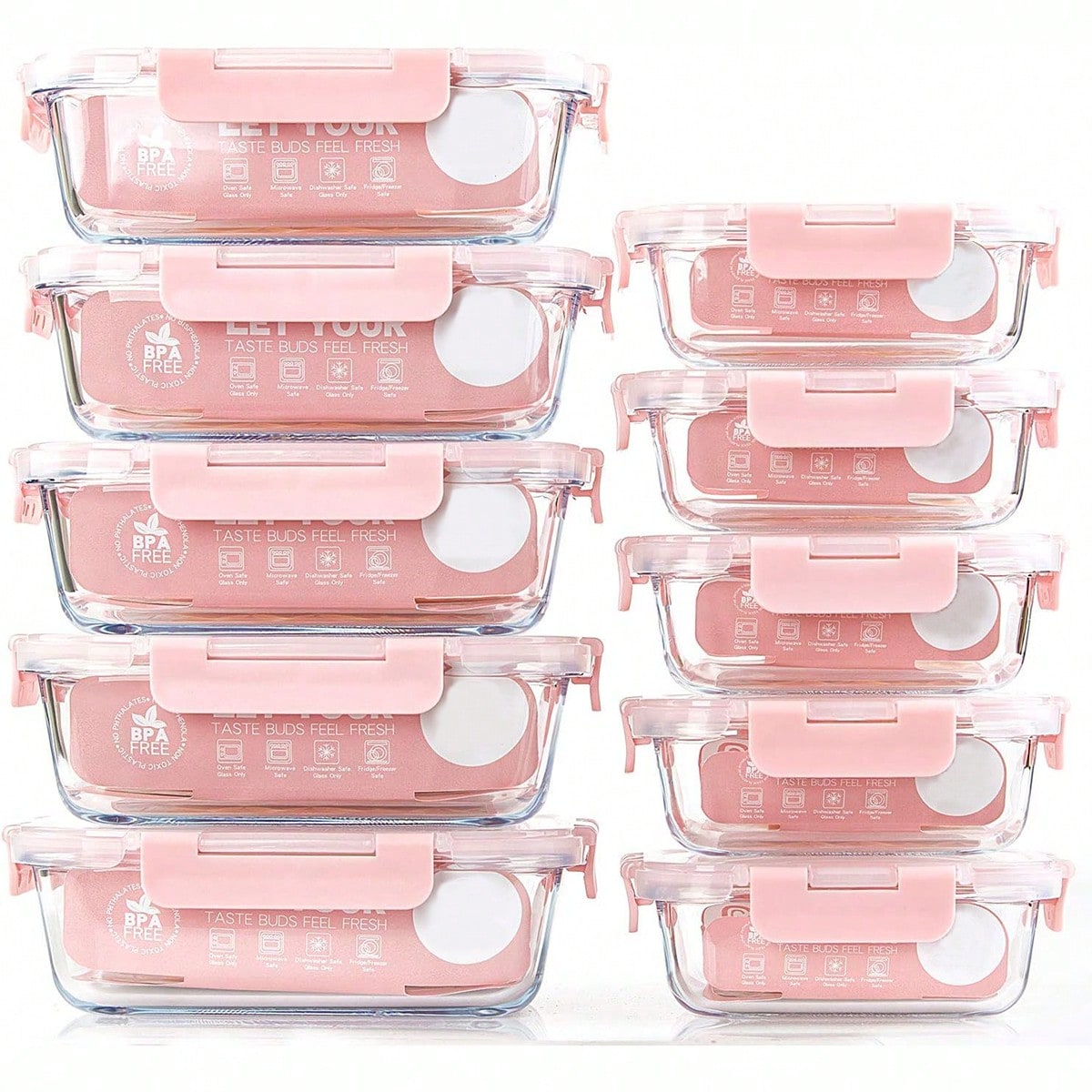 10er-Pack Glas-Mahlzeitbehälte – Food Storage Prep Containers Bewertung und Preis
