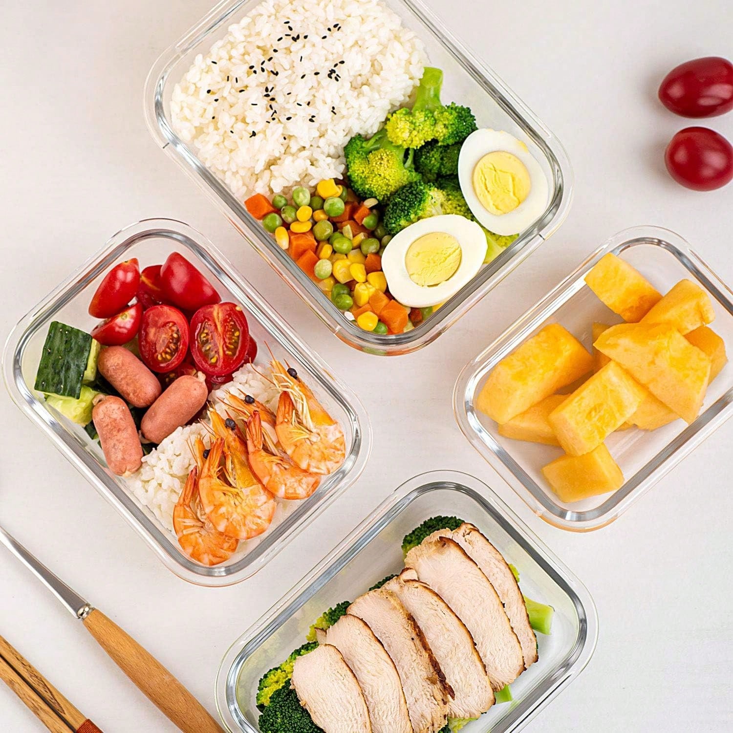 10er-Pack Glas-Mahlzeitbehälte – Food Storage Prep Containers Bewertung und Preis