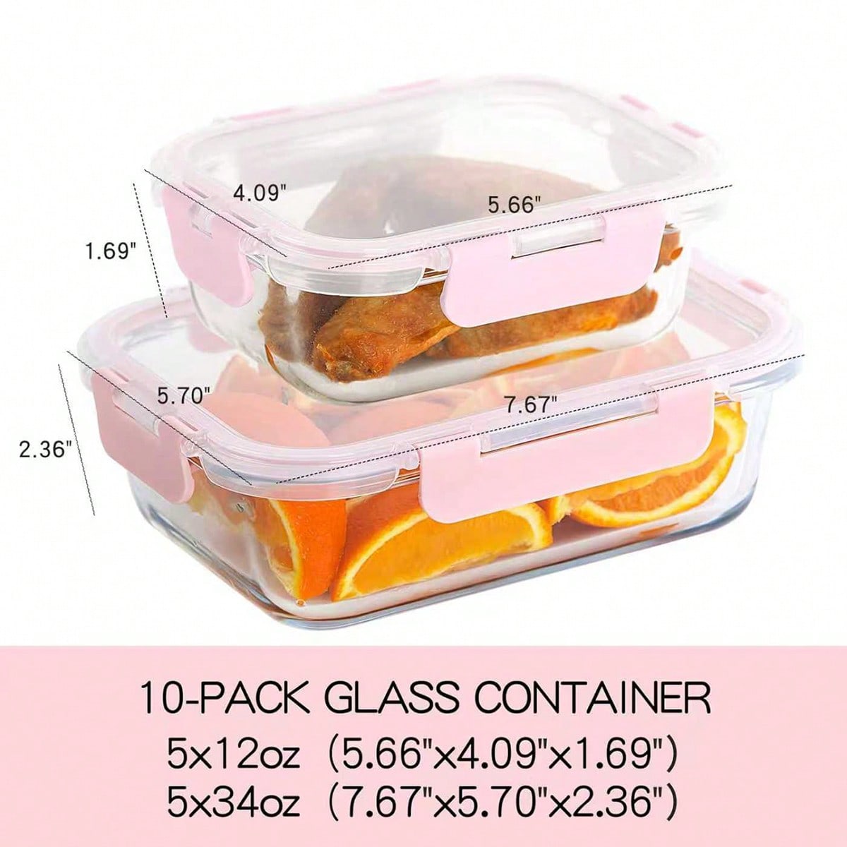 10er-Pack Glas-Mahlzeitbehälte – Food Storage Prep Containers Bewertung und Preis