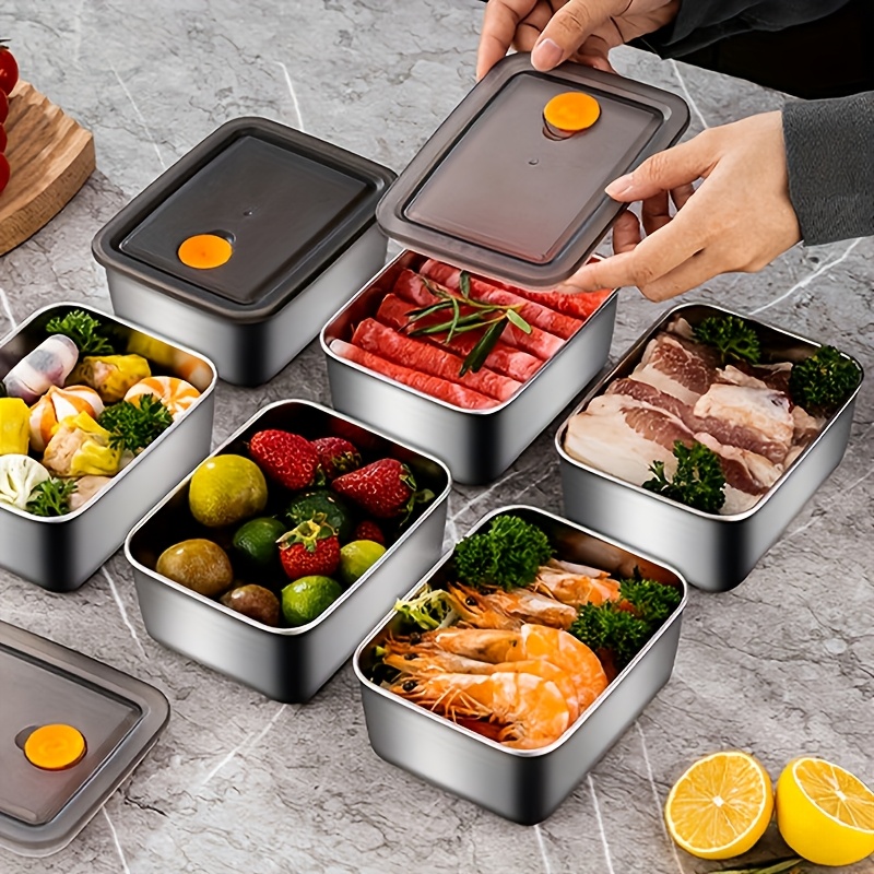 4-teiliges Edelstahl-Lebensmit – Set Food Storage Bewertung und Preis