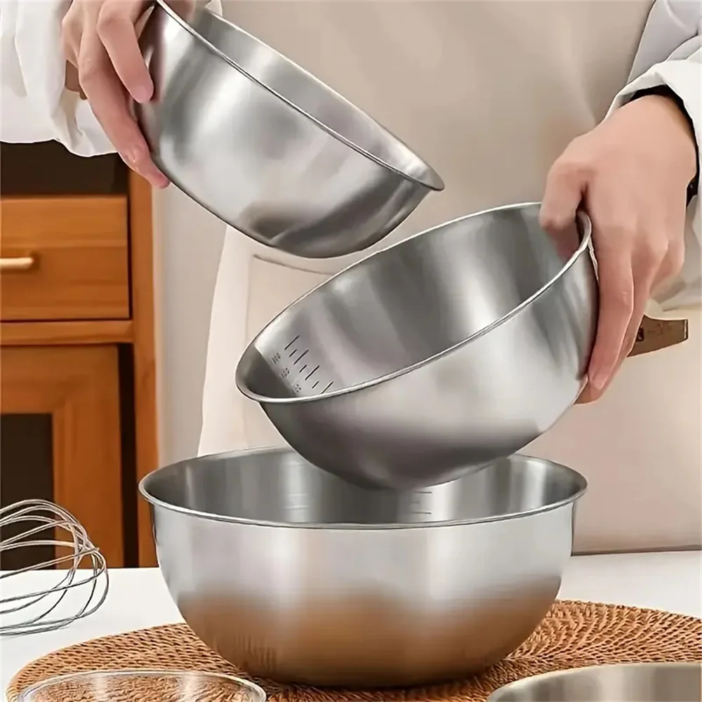 1-3 Edelstahl-Schüssel-Set mit – Set Food Storage Bewertung und Preis