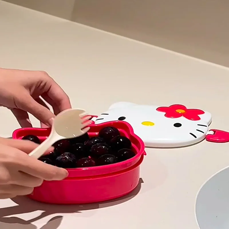 Niedliche Hello Kitty-förmige  – Food Storage With Scoop Bewertung und Preis