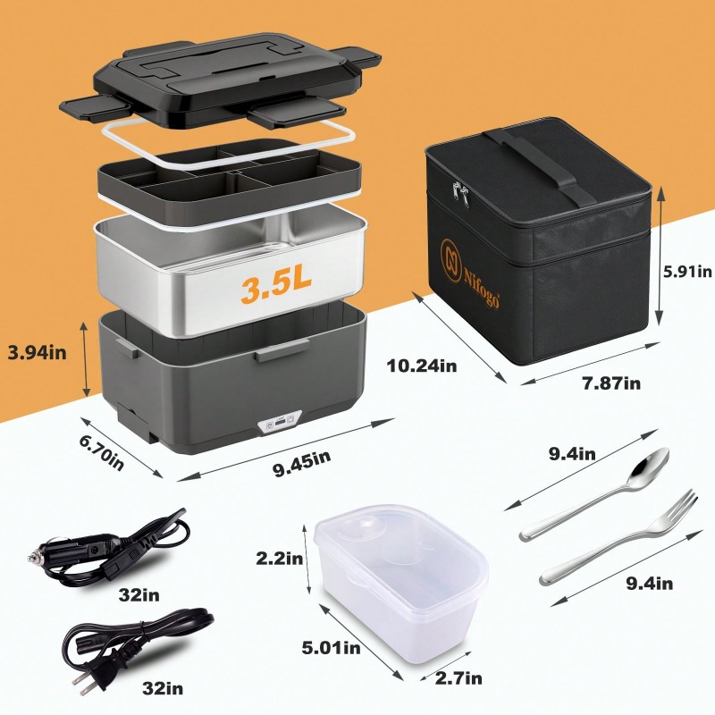 Elektrisch beheizte Lunchbox m – Portable Food Warmer Bewertung und Preis