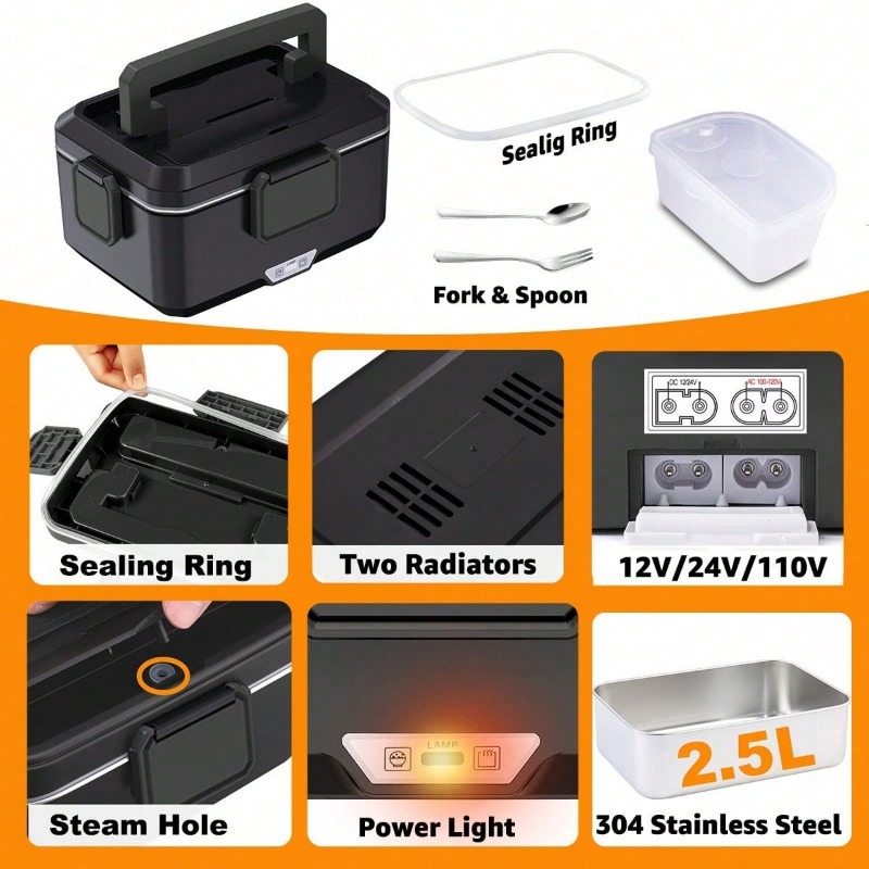 Elektrisch beheizte Lunchbox m – Portable Food Warmer Bewertung und Preis