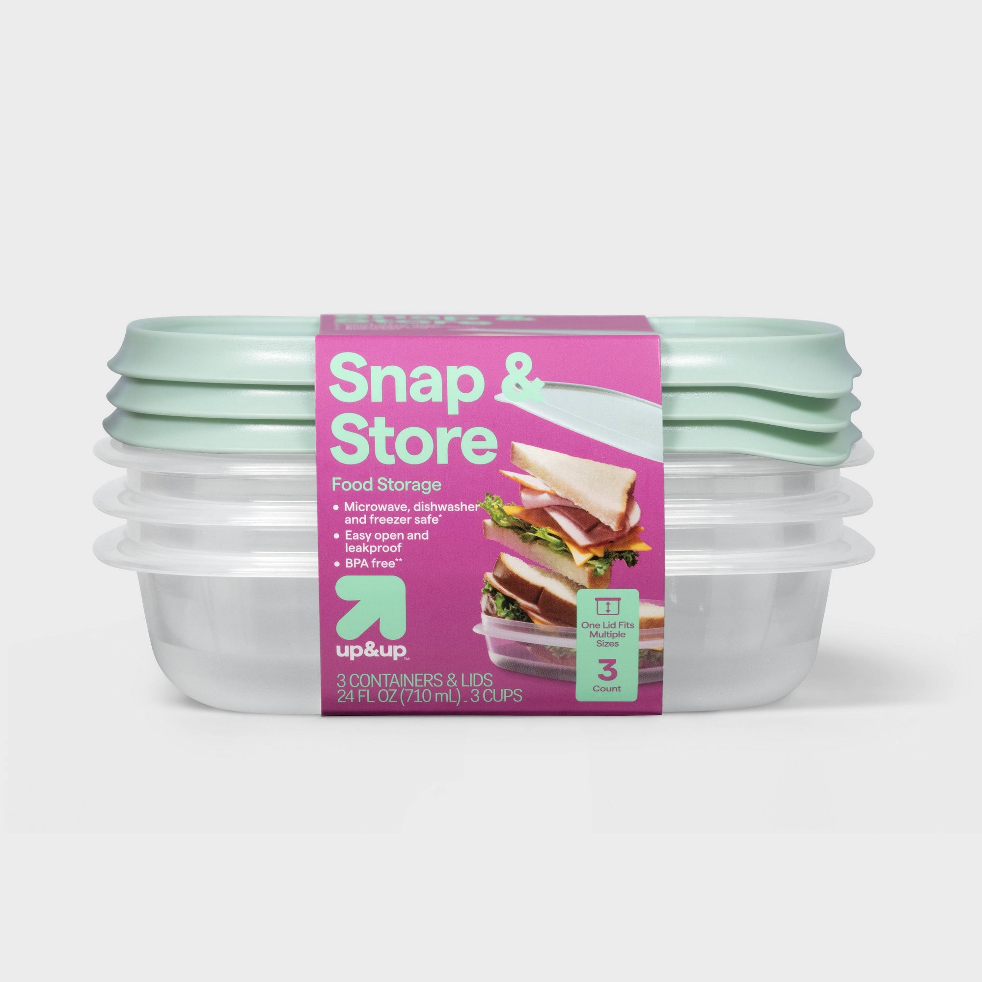 3-teilige quadratische Lebensm – Food Storage Prep Containers Bewertung und Preis