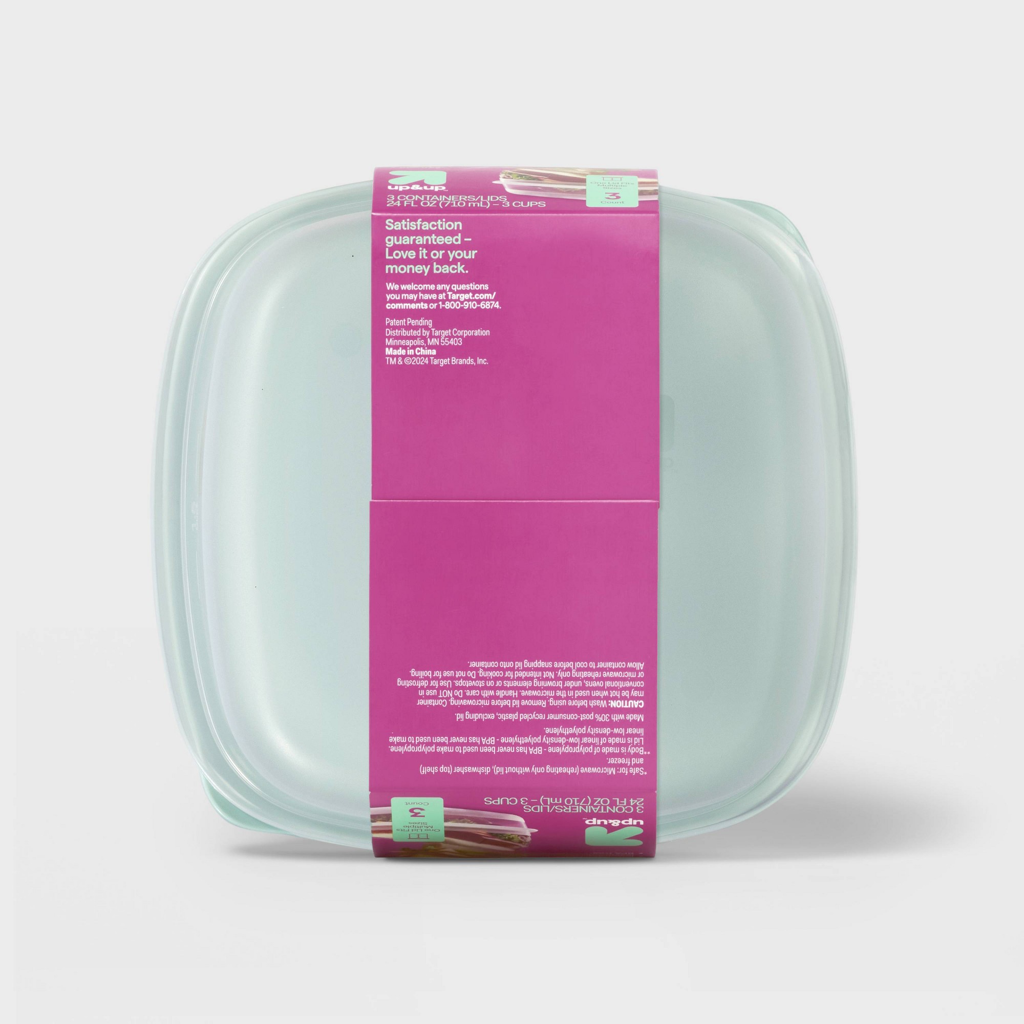 3-teilige quadratische Lebensm – Food Storage Prep Containers Bewertung und Preis