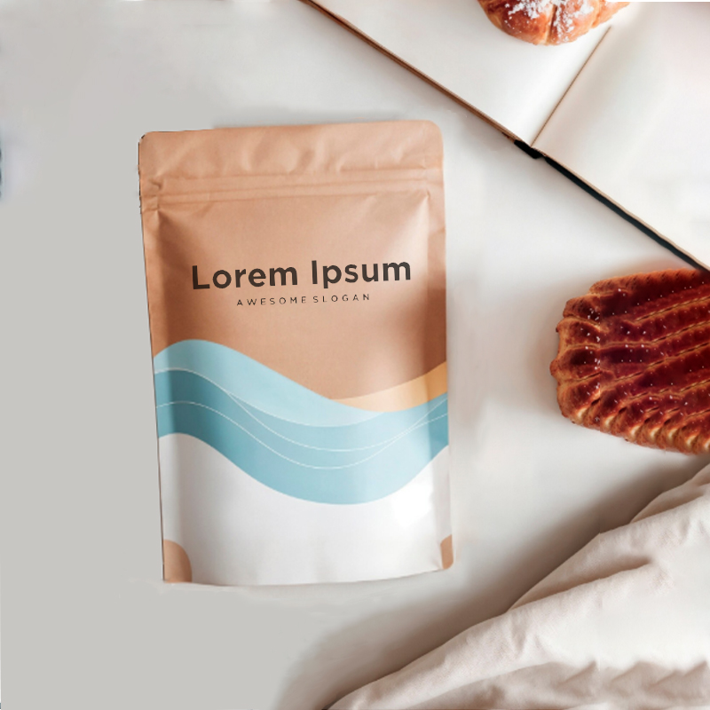 Maßgeschneiderte weiße Kraftpa – Food Storage Zip Lock Bags Bewertung und Preis